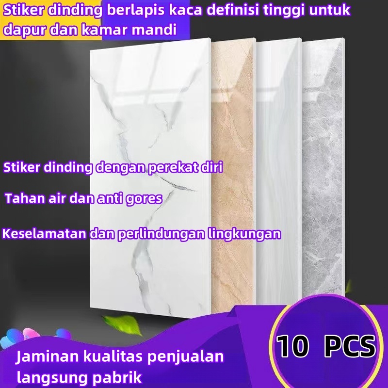 Stiker Dinding Busa Dinding 30X60 Cm Wallpaper Marmer Granit Backsplash Dapur/Stiker Dinding Vinil K