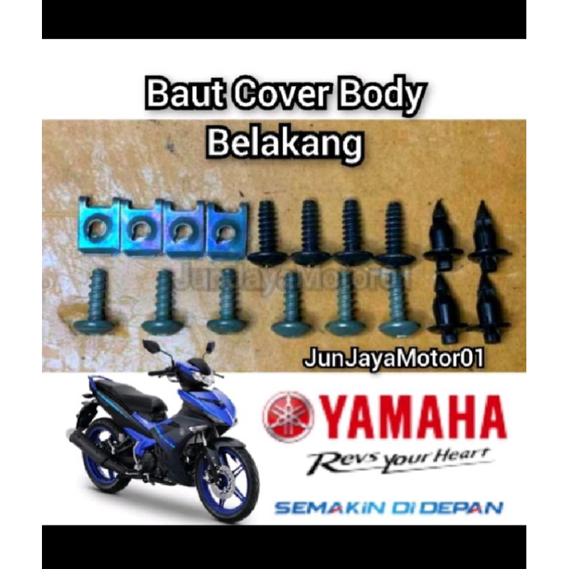baut cover body belakang Yamaha MX king 150