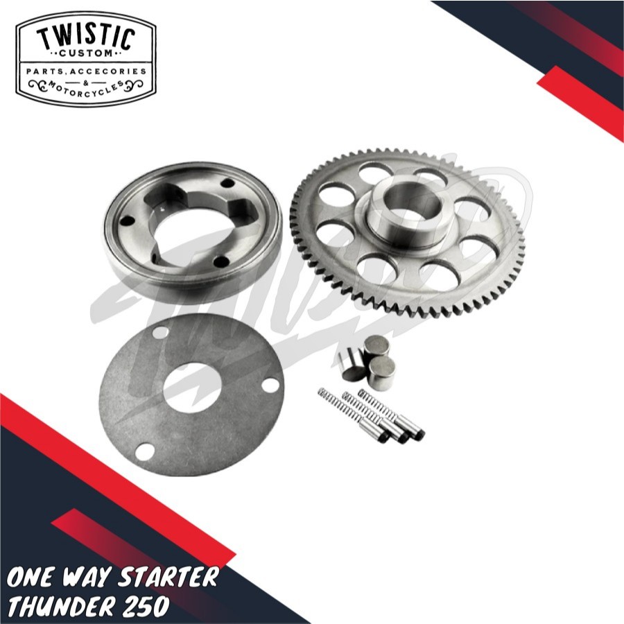 One Way Starter Clutch Gear Kopling Set Full Set Kit Paket Lengkap Motor Thunder 250 GSX 250 OEM