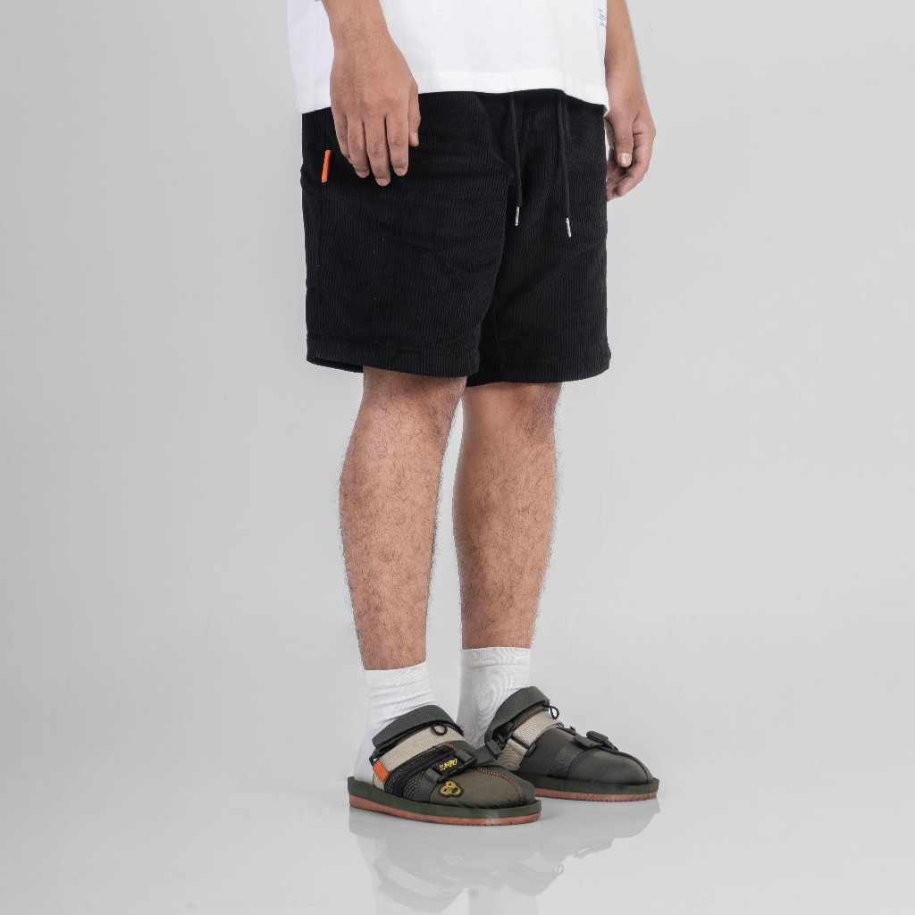 Magma Celana Boardshort Corduroy Pleasant Short 01 Hitam Celana Pendek Corduroy Hitam