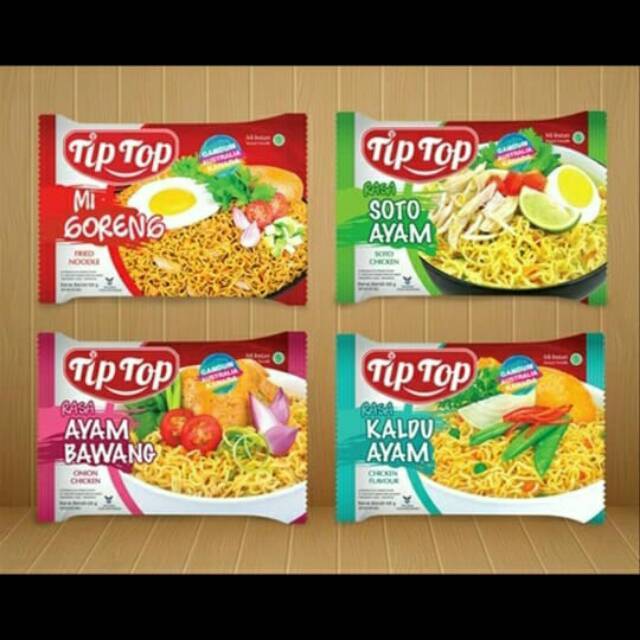 

MIE TIP TOP RASA AYAM BAWANG / goreng / SOTO AYAM 68 GRAM X 3pcs