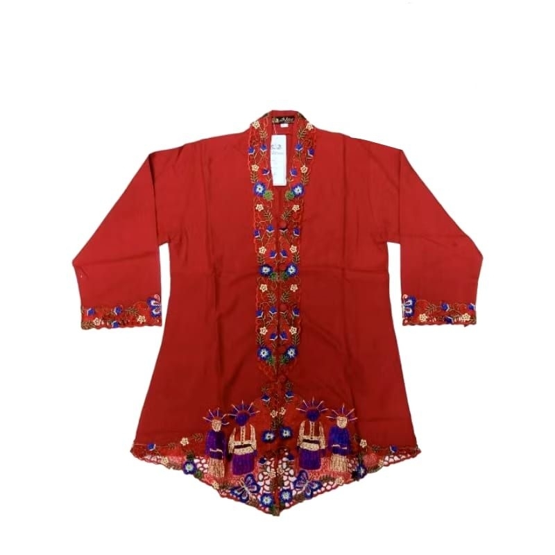 Atasan kebaya encim anak motif ondel ondel // kebaya encim anak // kebaya encim motif ondel // kebay