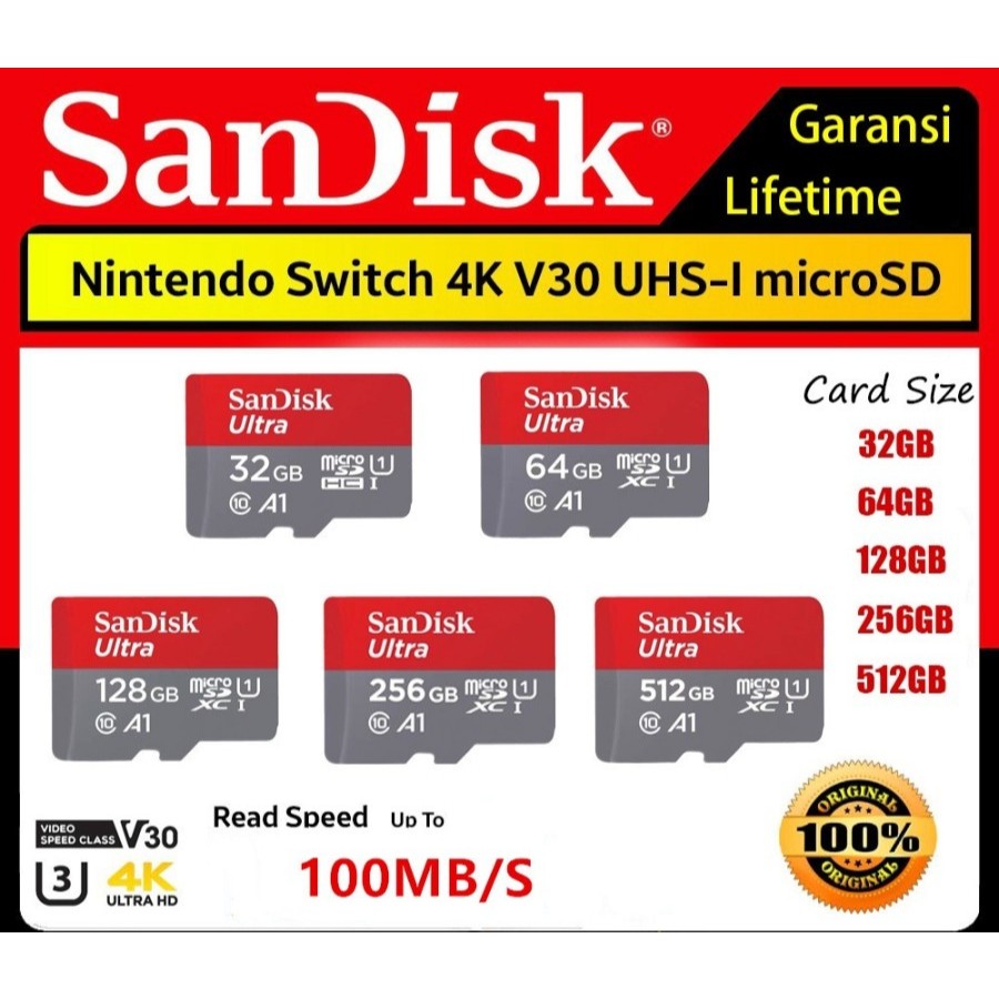 Micro SD card Memory card kartu memori Class10 A1 32GB 64GB 128GB