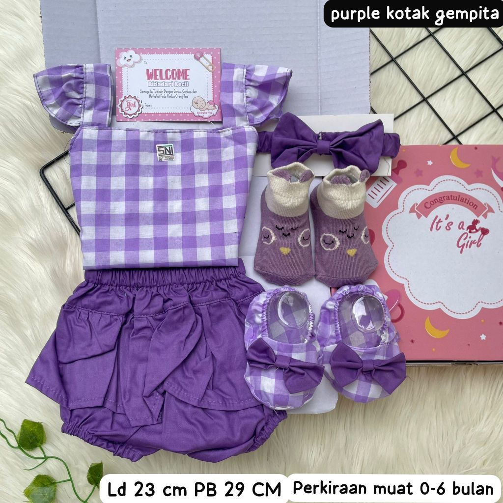 KADO BAYI PEREMPUAN / Hampers bayi Perempuan newborns series 0-6 bulan / kado baby gift set
