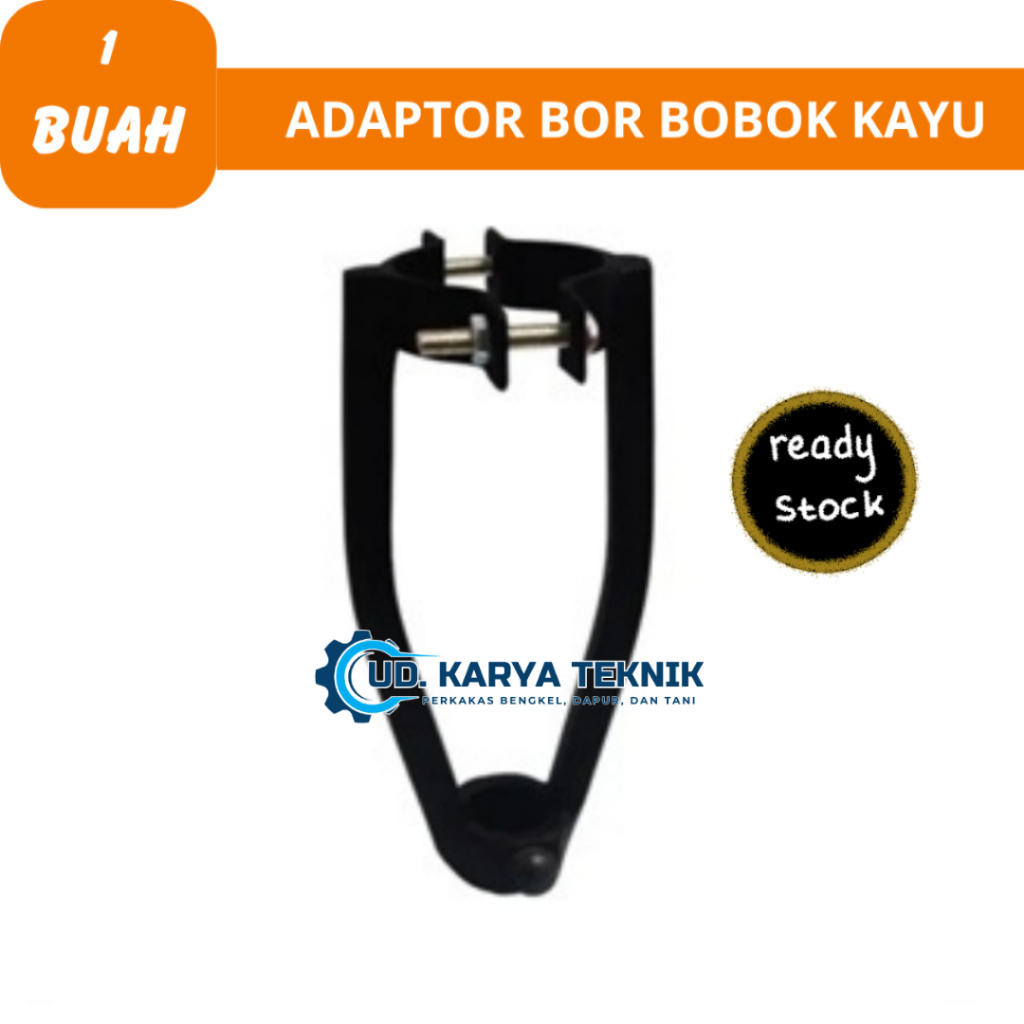 Dudukan mesin bor tangan bobok kayu adaptor Adaptor bor bobok kayu / alat penjepit mata bor pahat / 