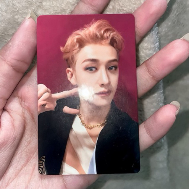 photocard stray kids withfans yzy noeasy bangchan skz