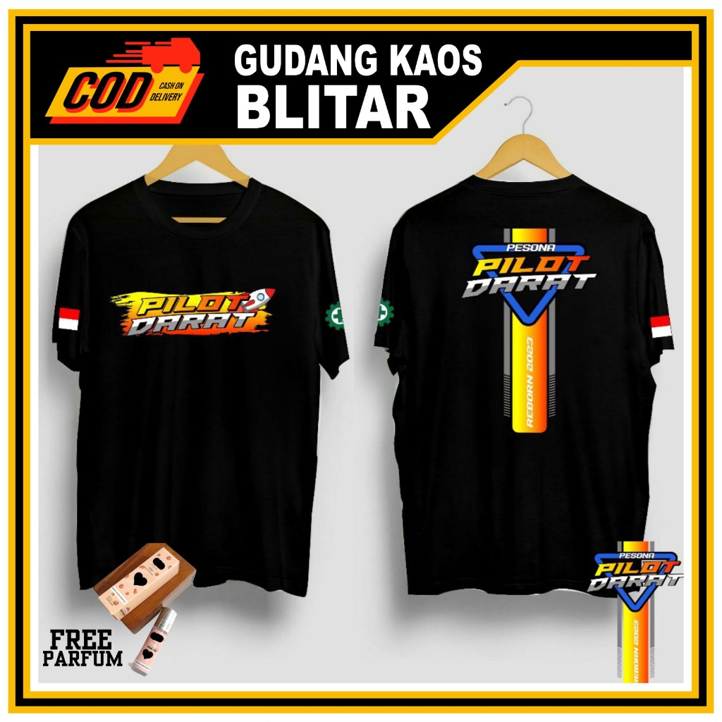 Kaos Polos Ukuran Jumbo gratis parfum wangi Baju Distro Big Size Design Terbaru PILOT DARAT Fashion 