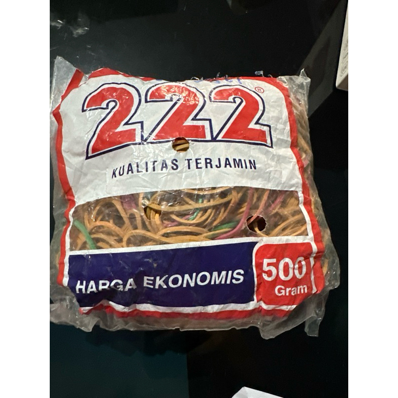 

KARET GELANG BIASA 500 gr CAP 222 / KARET GELANG BIASA