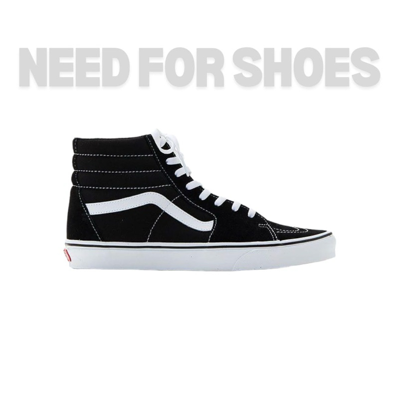Sepatu Sneakers Sk8 Hi Black White Second Like New