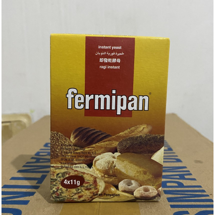 

Ragi Kering Fermipan sachet 1 box isi 4x11gr