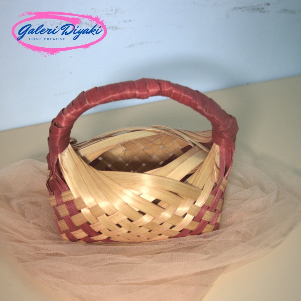 Besek Bambu Wadah souvenir unik dan cantik | Besek Nasi Kotak | Besek Souvenir Murah