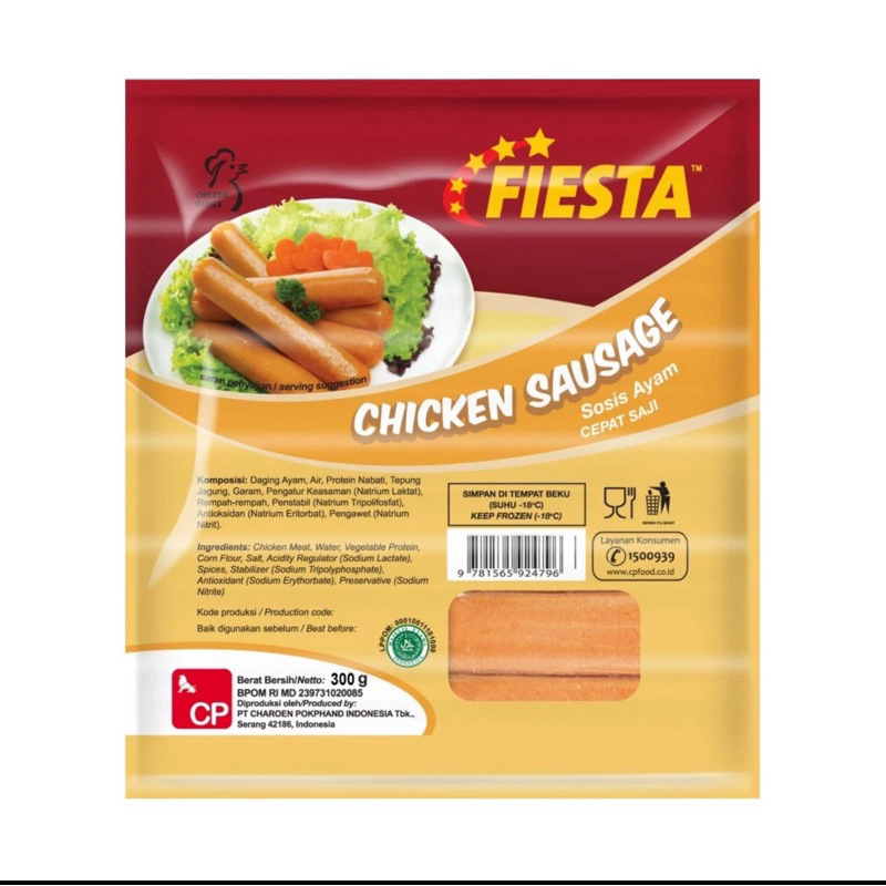 

FIESTA SOSIS AYAM 300 GR / SOSIS CHICKEN SAUSAGE