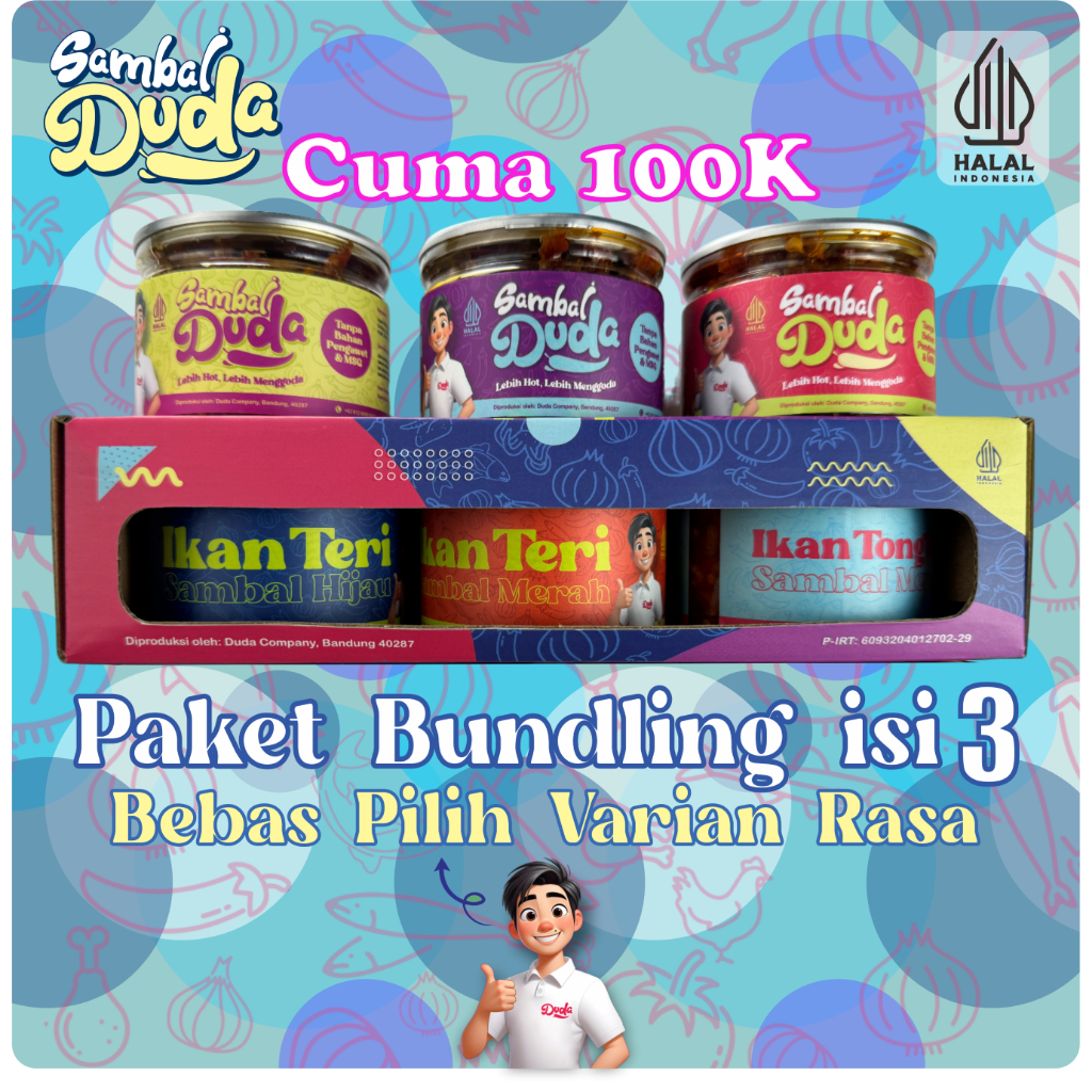 

SAMBAL DUDA - PAKET BUNDLING 3 VARIAN RASA