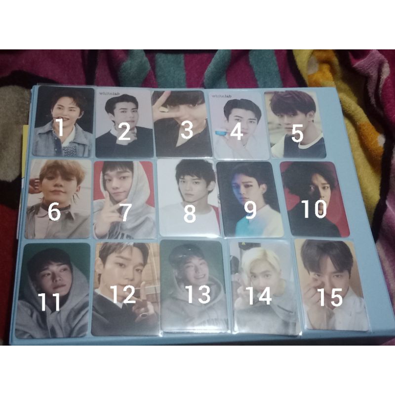 Photocard baekhyun kai suho chen chanyeol kyungsoo sehun xiumin lay haechan official