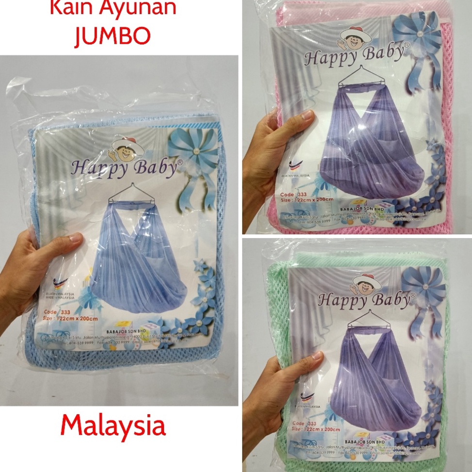 KODE F92H Kain Ayunan Bayi JUMBO Malaysia  Happy Baby
