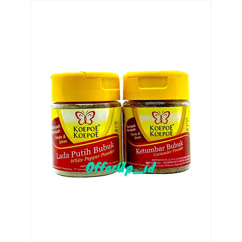 

KOEPOE - KOEPOE Lada Putih Bubuk 38gr Ketumbar Bubuk 25gr