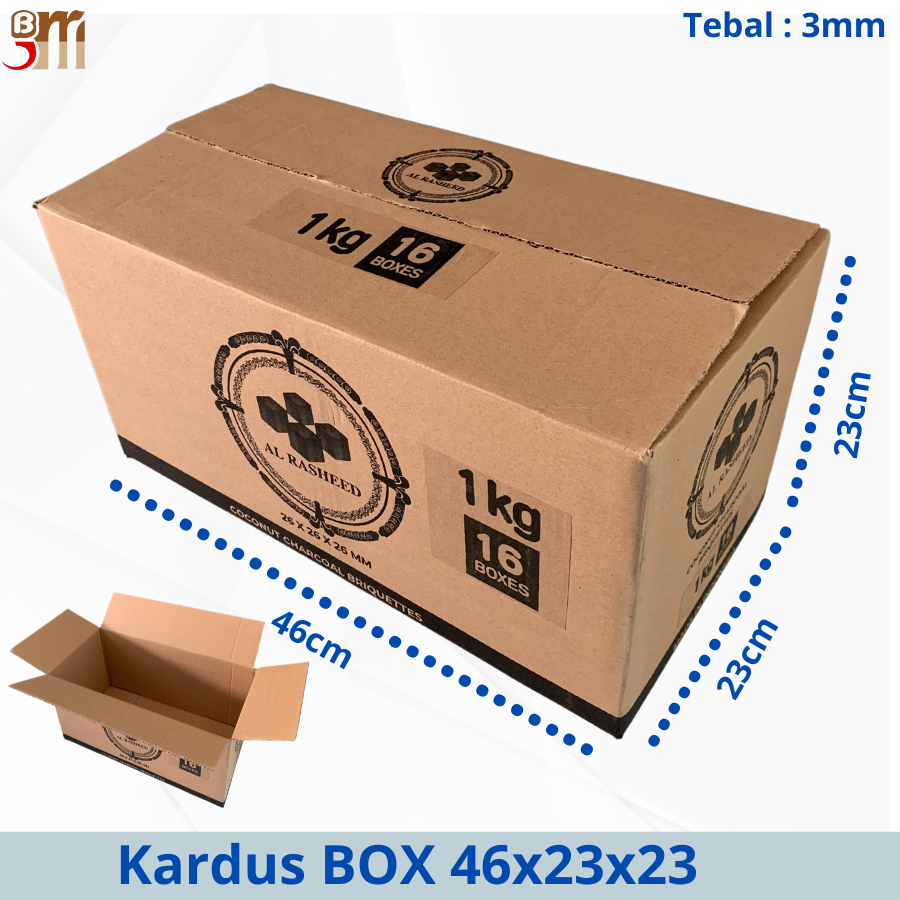 

Kardus Karton Box Al Rasheed Ukuran 46x23x23 Tebal 3mm Kotak Packing Serbaguna