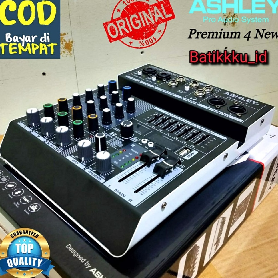Stok terbatas Mixer ASHLEY PREMIUM 4 PREMIUM4 4CH ORIGINAL TERBARU 99 DSP