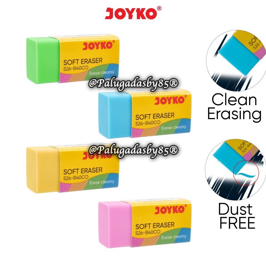 

KODE I9R9 Penghapus JOYKO 526B4CO Warna 1 Pak Isi 4 Pcs Eraser Penghapus Joyko 526B4CO Eraser Joyko 526 B4CO Joyko 526 B4 Joyko 526B4 CO