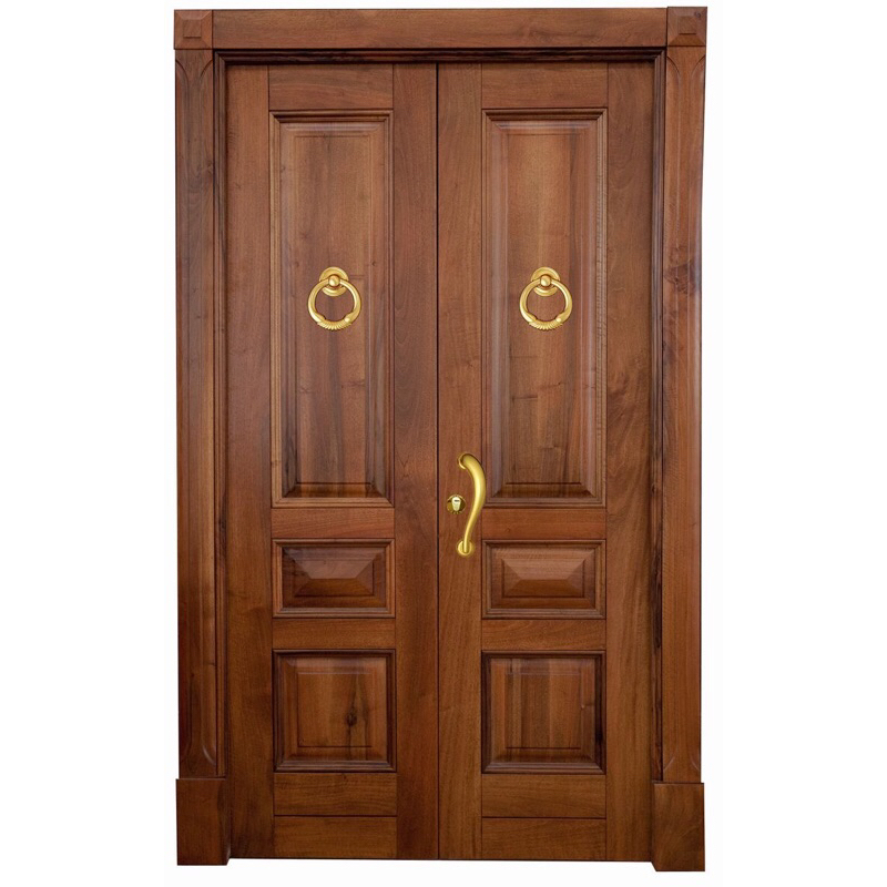 Pintu Utama Jati Minimalis 2 Daun Modern Kusen Pintu double
