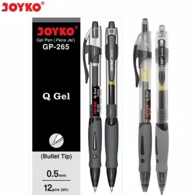 

KODE Q7T6 Pulpen 5mm Q Gel JOYKO GP265 12 pc