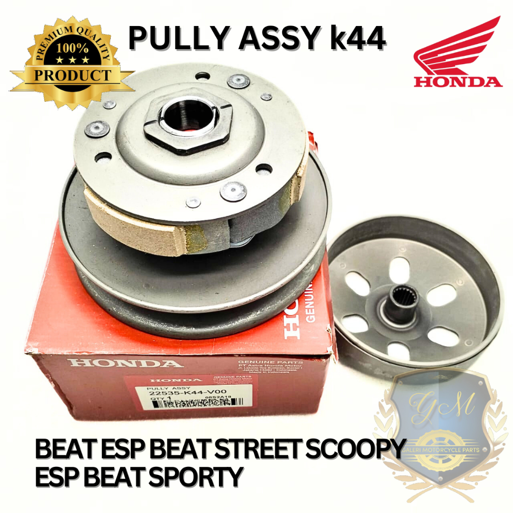 ORIGINAL PULLY ASSY BEAT ESP K44 HONDA MATIC BEAT STREET BEAT SPORTY SCOOPY ESP RING 14 12 PULLEY PU