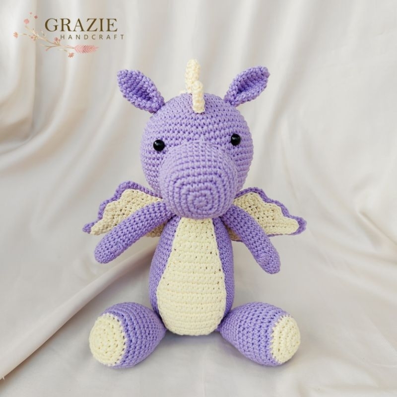 Piyo the Dragon Crochet Doll / Boneka Rajut / Amigurumi