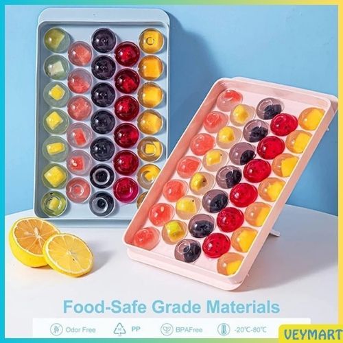 Cetakan Es Batu Bulat 33grid Cetakan Puding Bulat cetakan Coklat Bulat