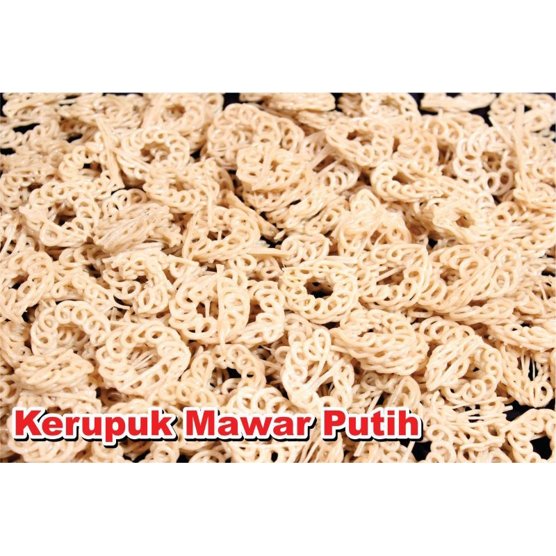 

KERUPUK MENTAH MAWAR PUTIH SUPER UKURAN 250g