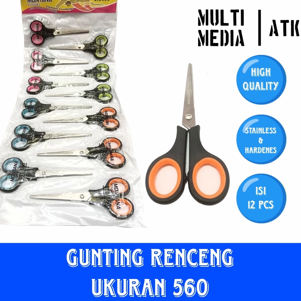 

KODE P6W7 GUNTING MONTANA 56 UKURAN 16CM RENCENG 1 LUSIN