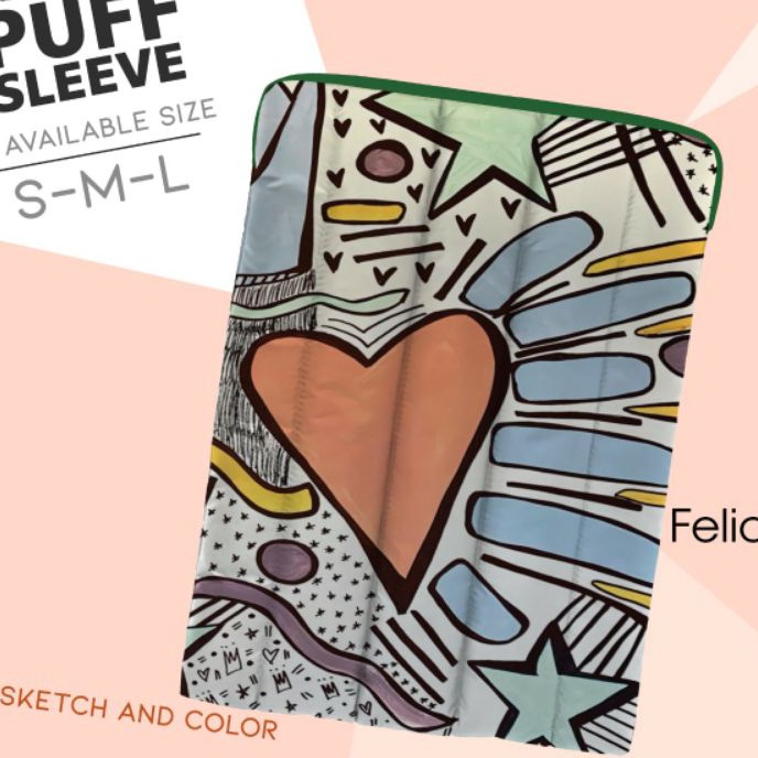 Wow PUFFY LAPTOP SLEEVE  PUFFY LAPTOP  PUFFY BAG  POUCH LAPTOP