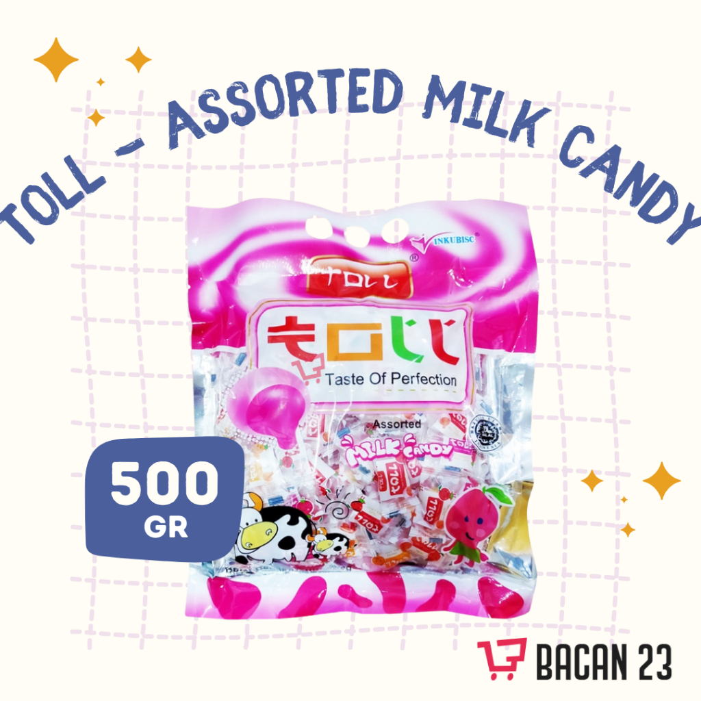 

Toll Milk Candy Assorted (500gr) Permen Susu Korea