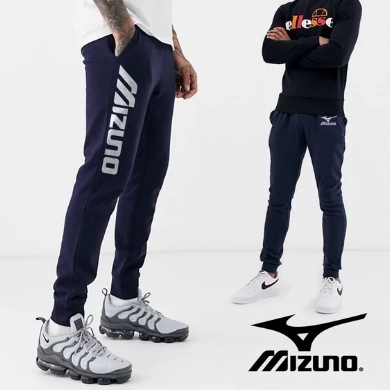 KELUARAN TERBARU CELANA JOGER PANJANG NAVY MIZUNO CELANA TRAINING PANJANG CELANA JOGGER PANJANG MIZU