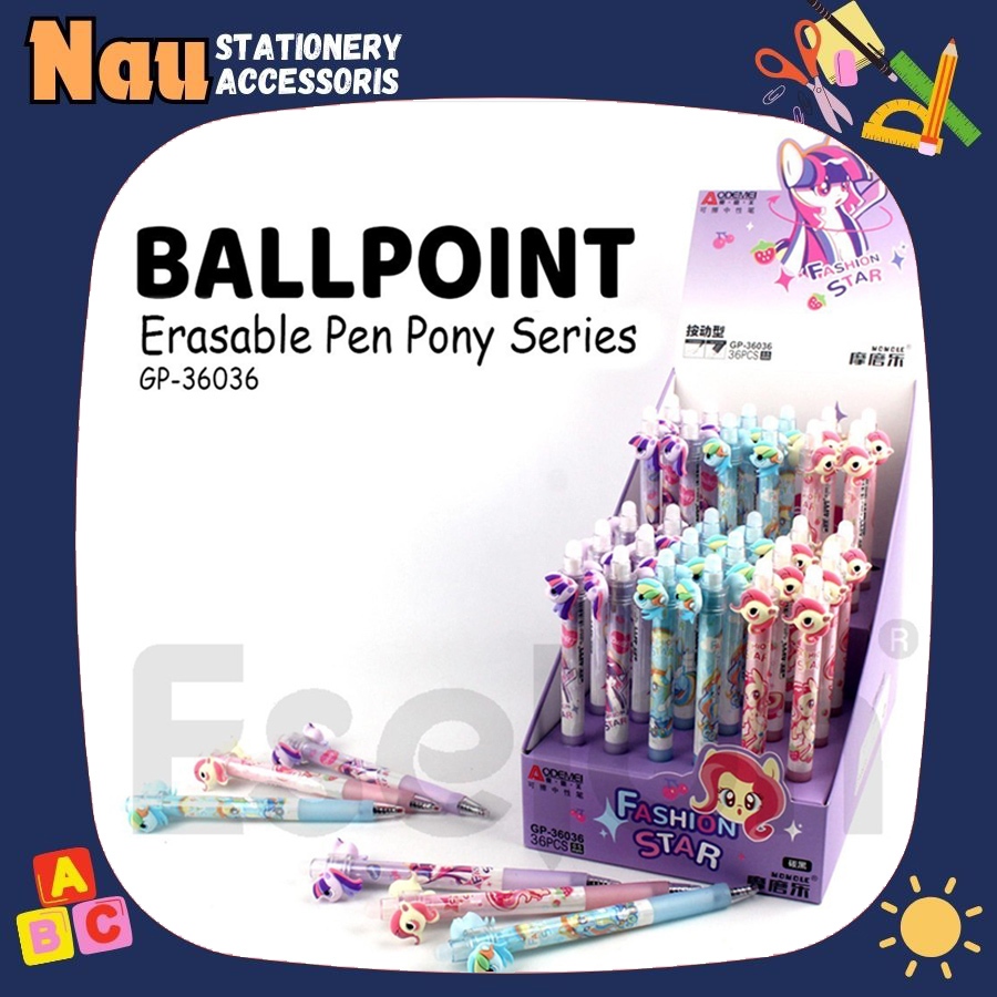 

Bulpen bisa dihapus 1 pcs motif Star Poni / 1pcs Pulpen Hapus Cetek Kepala / 1buah Pulpen Cetek Hapus Karakter