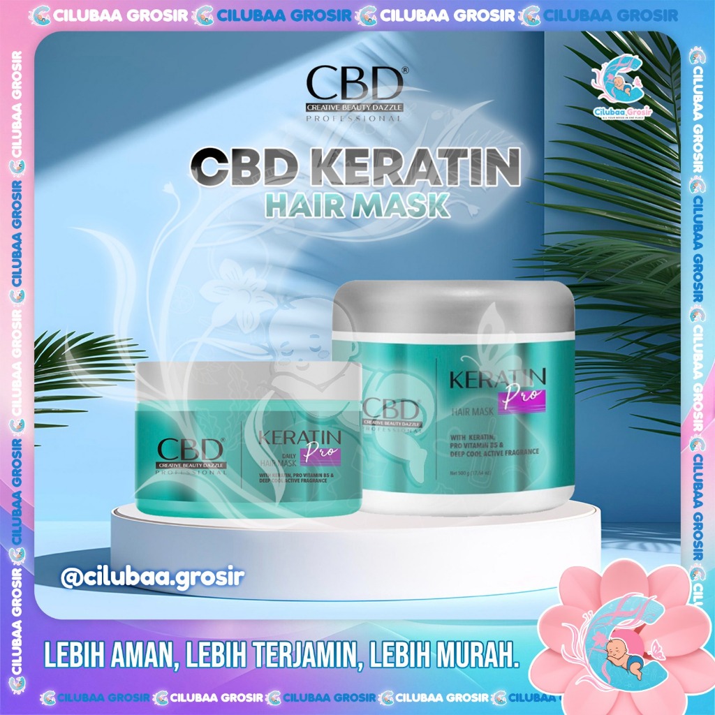 CBD Professional Keratin Pro Daily Use Hair Mask 250g 500g || Masker Rambut || Hair Mask Treatment C