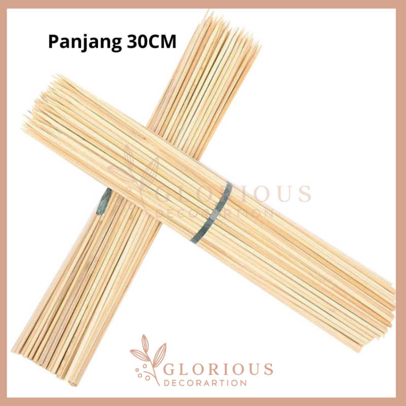 50PCS Tusuk Bambu Tusuk Buket Uang