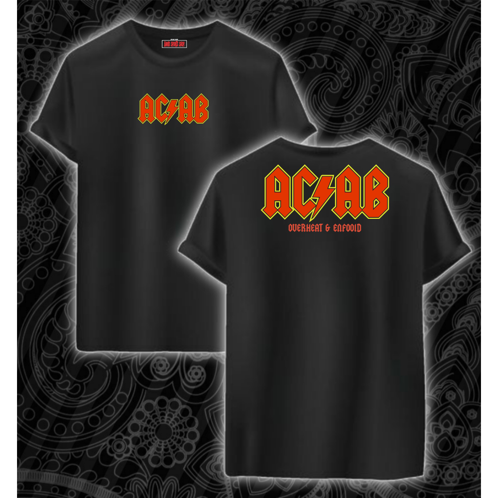 Kaos Distro ACAB Logo ACDC // Kaos ACAB // Kaos ACDC R14
