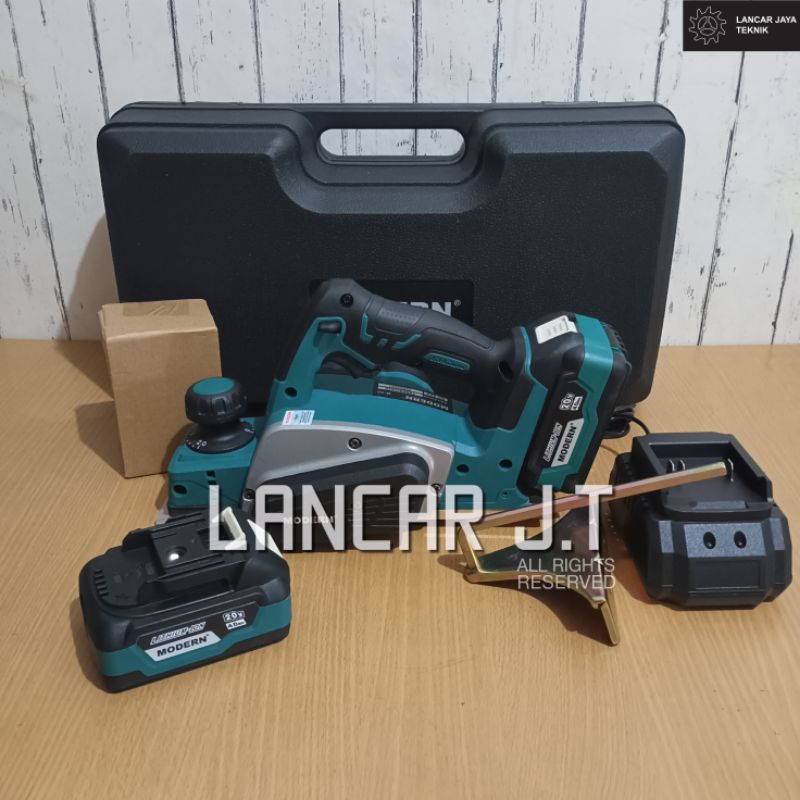 MODERN M90 MESIN SERUT CORDLESS PLANER KAYU BATERAI MODERN MESIN SERUT KAYU CORDLESS MODERN M-90