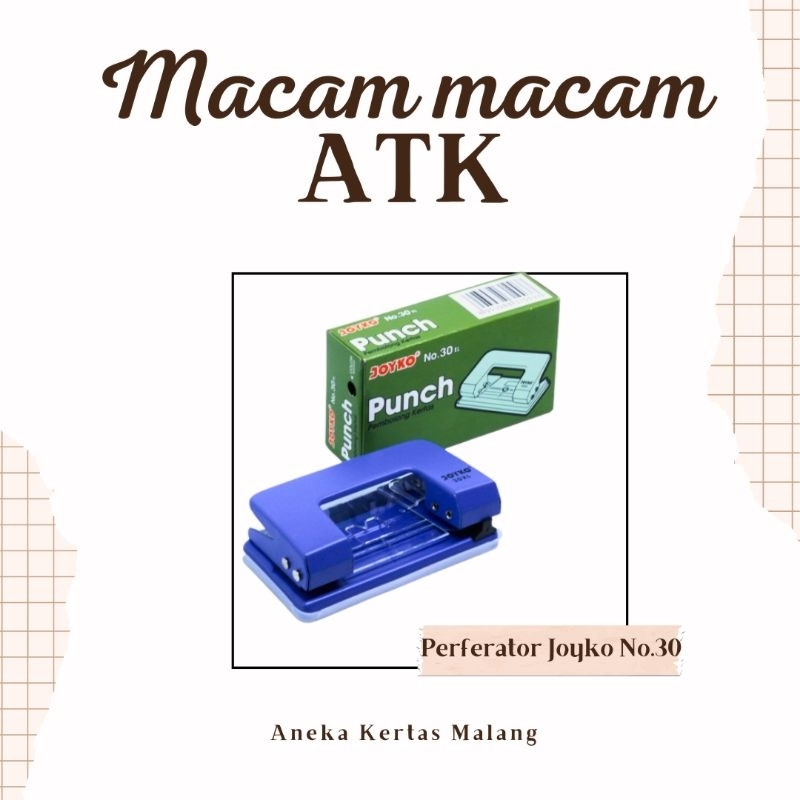 

Perferator Joyko No.30XL | Pembolong Kertas (Cek Deskripsi) | ATK