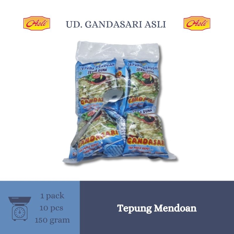 

Gandasari Asli Tepung Mendoan 1pack x 10pcs (150gram/pcs) Oleh-Oleh Khas Purwokerto Banyumas