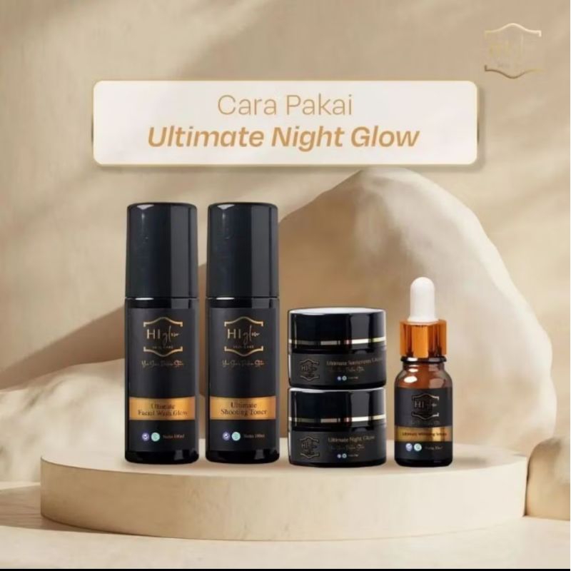 Paket Ultimate Hi Glow Skincare Night Glow Original