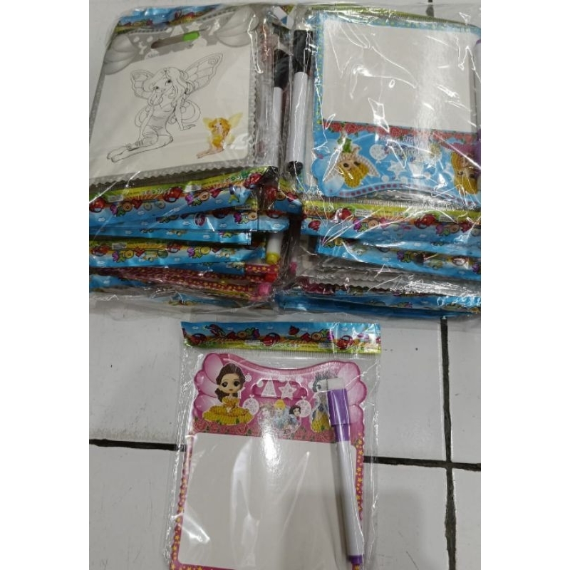 

10 pcs mainan papan tulis spidol +penghapus