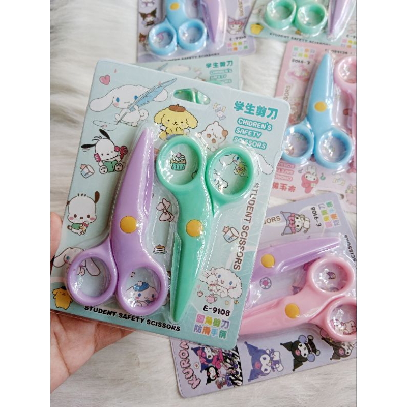 Set Gunting kertas anak bahan aman gunting kertas untuk anak paud TK SD