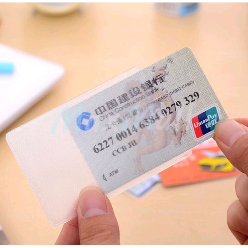 

5 pcs plastik kartu cover card atm