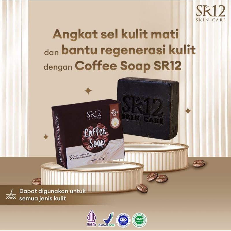 SABUN KOPI HERBAL SR12 || SABUN MENGHILANGKAN FLEK HITAM