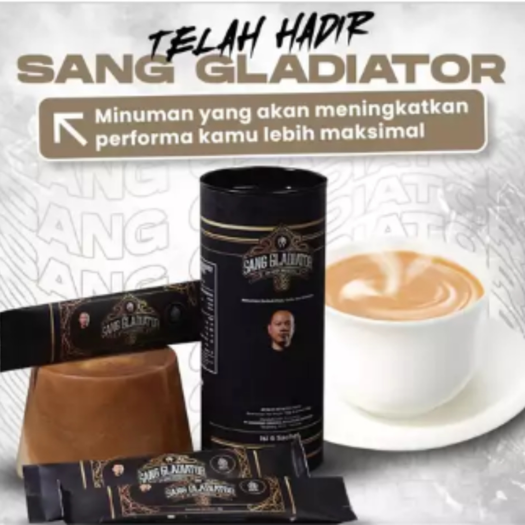 

Sang Gladiator Coffee - Kopi - Gladiator Coffee Original | Coffee Original 1 Box isi 6 Sachet Stamina Kuat Tahan Lama - 1 SACHET