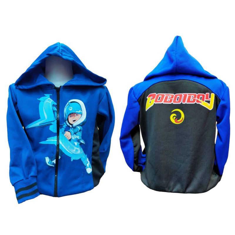 Jaket Anak Laki Laki Boboiboy Bahan Fleece/Kids Jacket/Jaket Boboiboy Anak Laki-laki/Jaket Boboiboy/