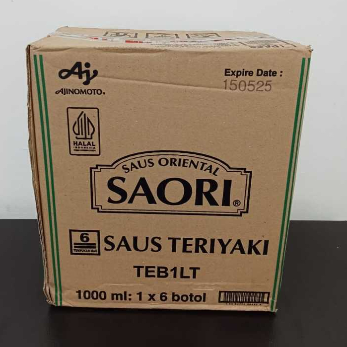 

SAORI Saus Oriental Teriyaki Botol 1 Liter / Karton 1000ml ( 1 x 6 botol )