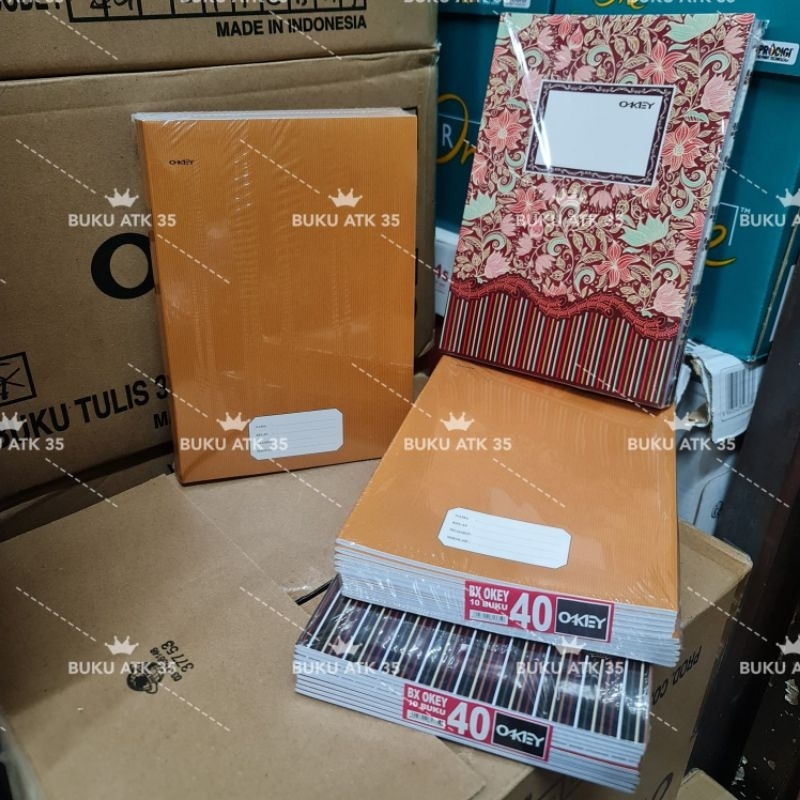 

Buku Tulis OKEY 40 BOXY (uk panjang)