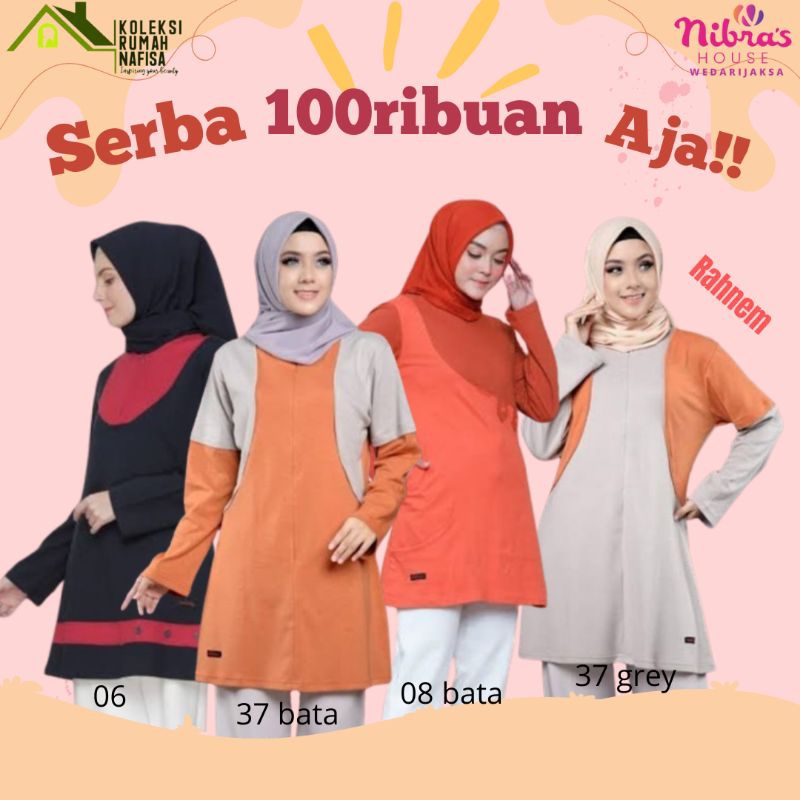 PROMO| Ready Atasan wanita by RAHNEM|Tunik Muslim Wanita|Atasan Dewasa